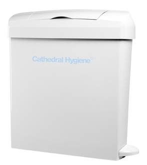 Foot Operated Sanitary Unit - White Standard